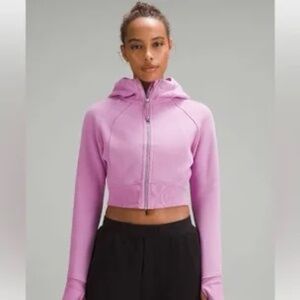 Lululemon Scuba Full-Zip Cropped Hoodie, Size 4